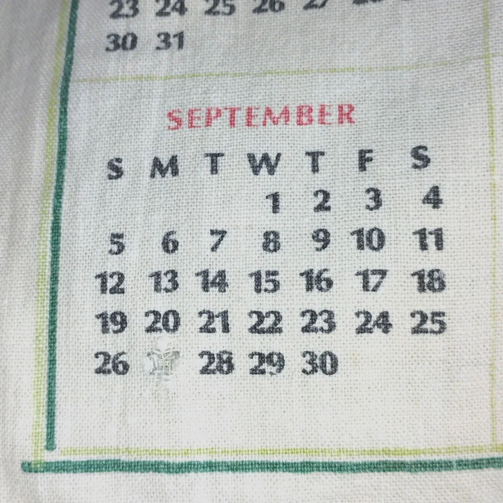 1971 Vintage Linen Tea Towel  - 'Bless This House'